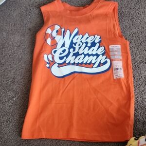 Carter's Bright Orange Water Slide Champ Tank Top